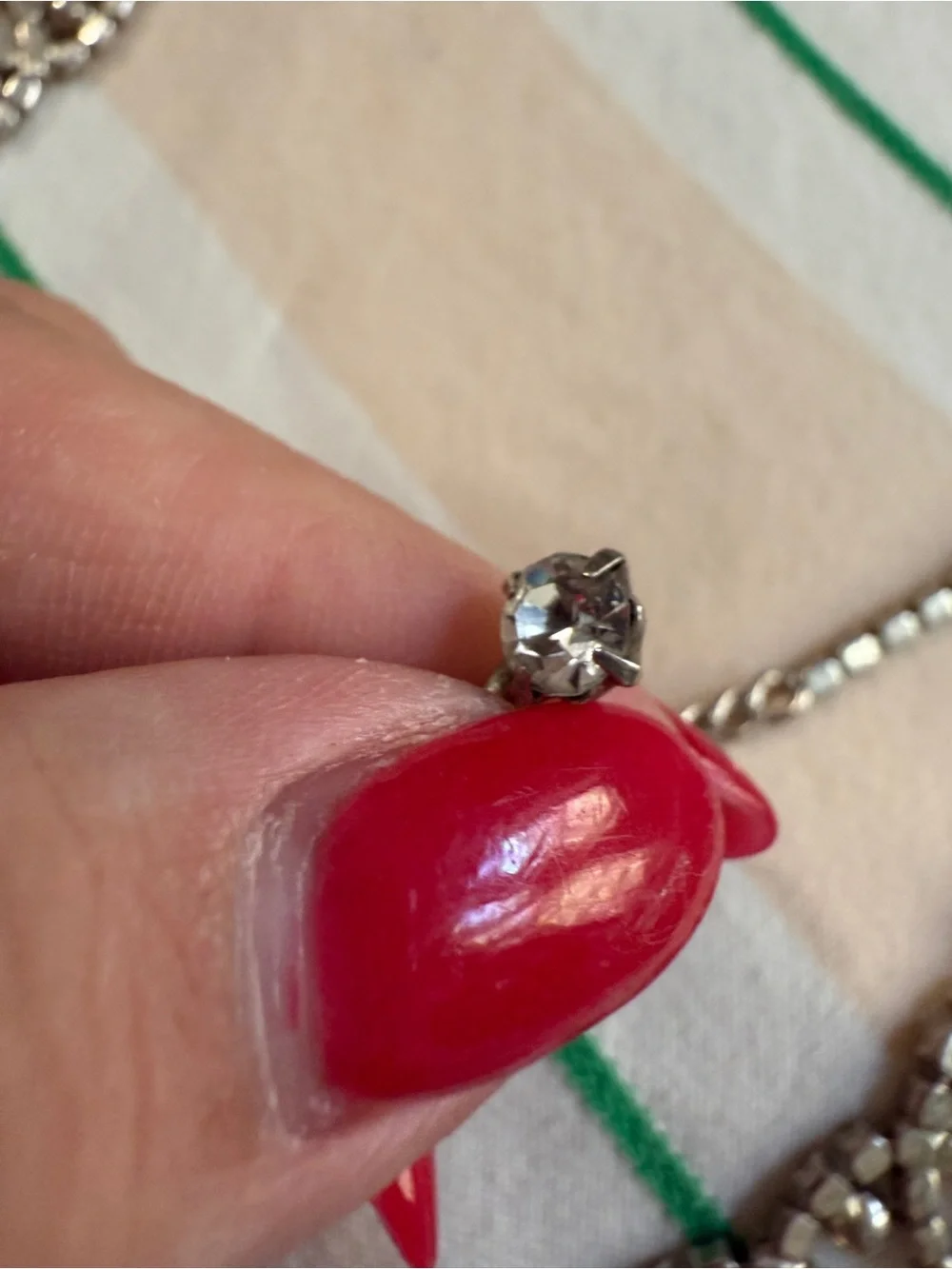 1950s Vintage Rhinestone Hollywood Glamour Elegant Necklace